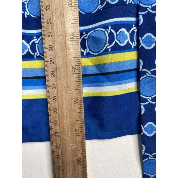 New‎ New York & Company Elastic Waist Top size Small Blue - Picture 7 of 7